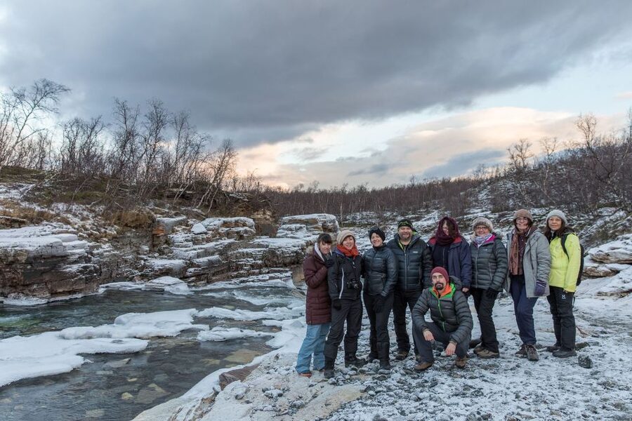 Abisko National Park: Scenic Morning Hike with Transfer - Walking through the birch forest and river canyon