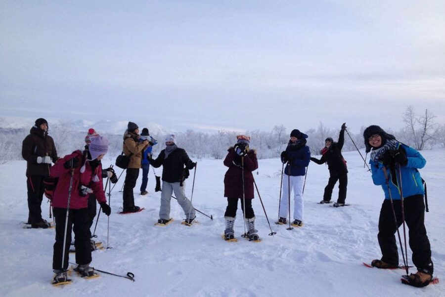 Abisko: Wilderness Snowshoe Hike - Starting at Karvens väg 18 in Abisko Östra