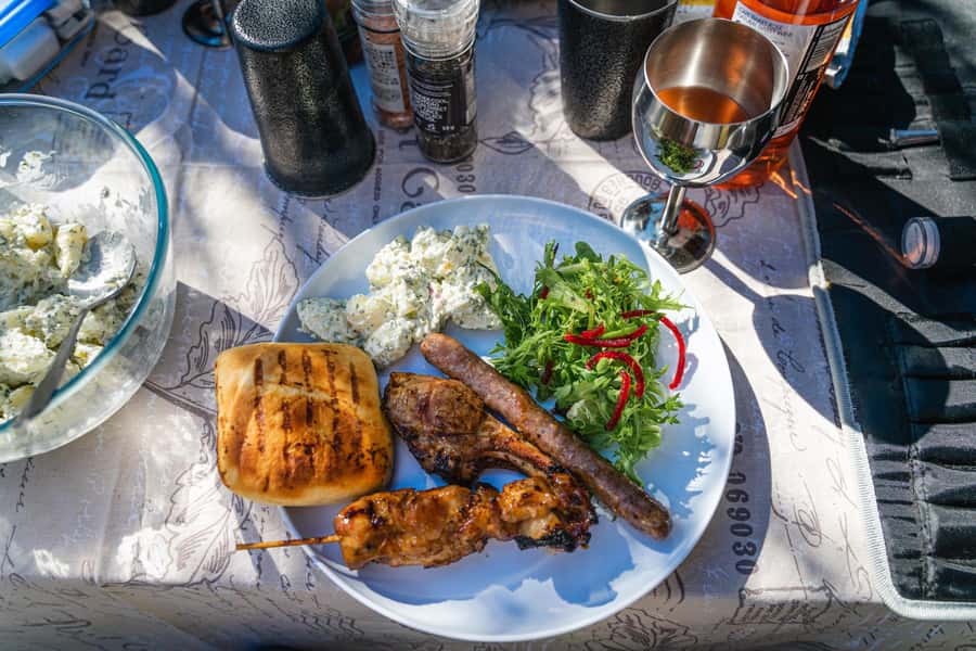 Addo Elephant National Park Full Day Safari with Braai Lunch - The coffee stop with a coastal view