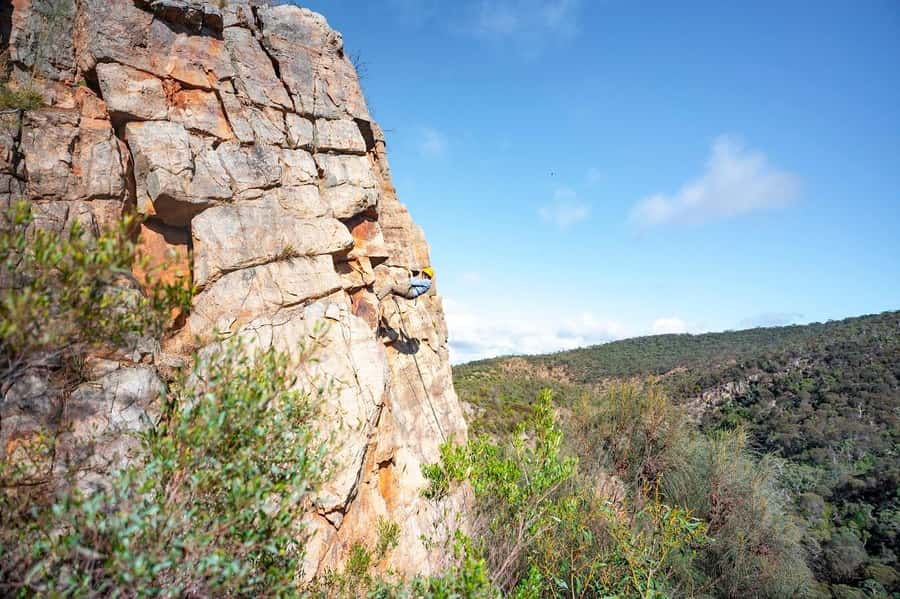 Adelaide: Rock Climb and Abseil Onkaparinga National Park - Climbing routes for beginners and returning climbers