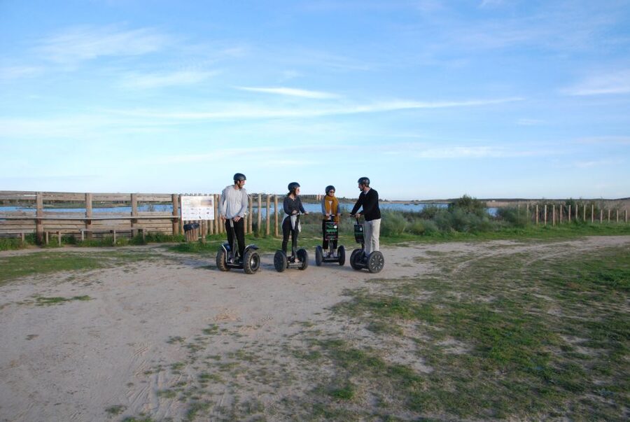 Albufeira: Salgados Nature Reserve Segway Tour - Wooden walkways across the marshland