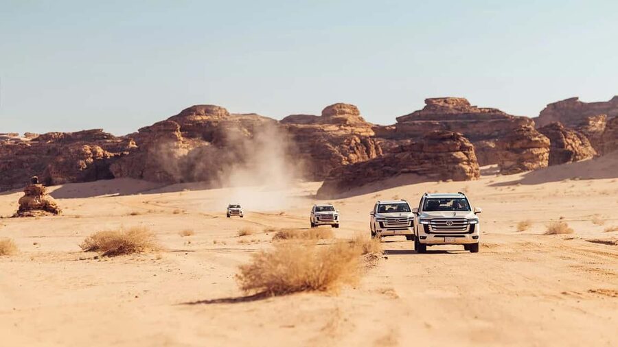 AlUla: Sharaan Nature Reserve - Entering Sharaan Nature Reserve by 4x4