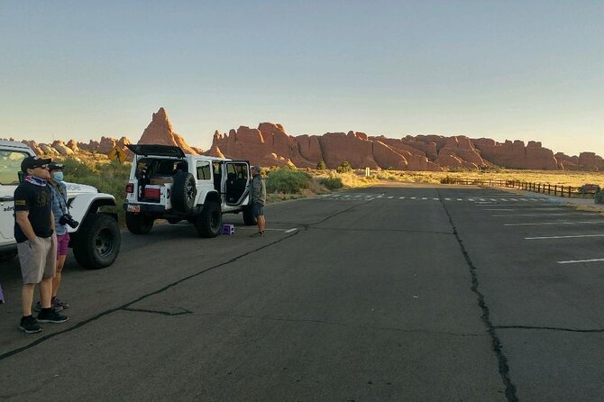 Arches National Park Back Country Adventure from Moab - Balanced Rock and the Delicate Arch viewpoint