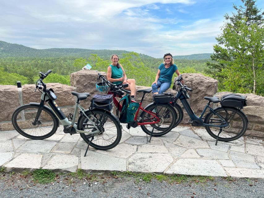 Bar Harbor: Acadia National Park Carriage Roads Ebike Tour - Eagle Lake and the route toward Jordan Pond