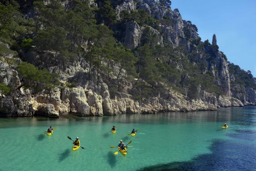 Cassis: Calanques National Park Sea Kayaking Tour - En-Vau brings the cliffs and the drama