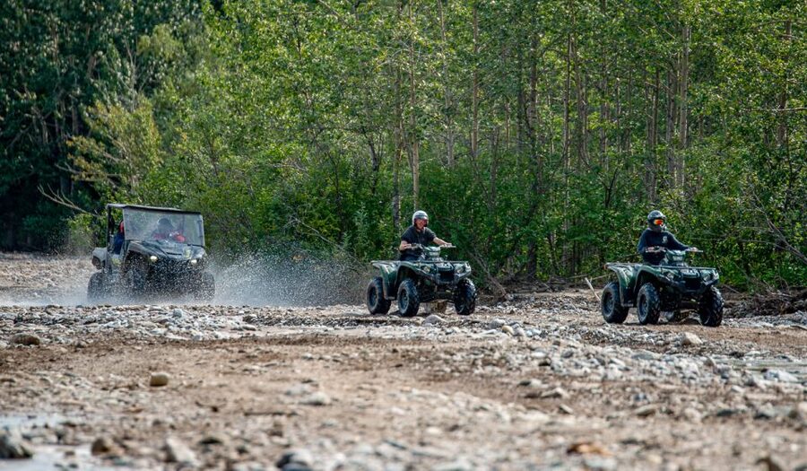 Denali National Park: Wilderness ATV Adventure - Rocky creek beds and weather-dependent water crossings