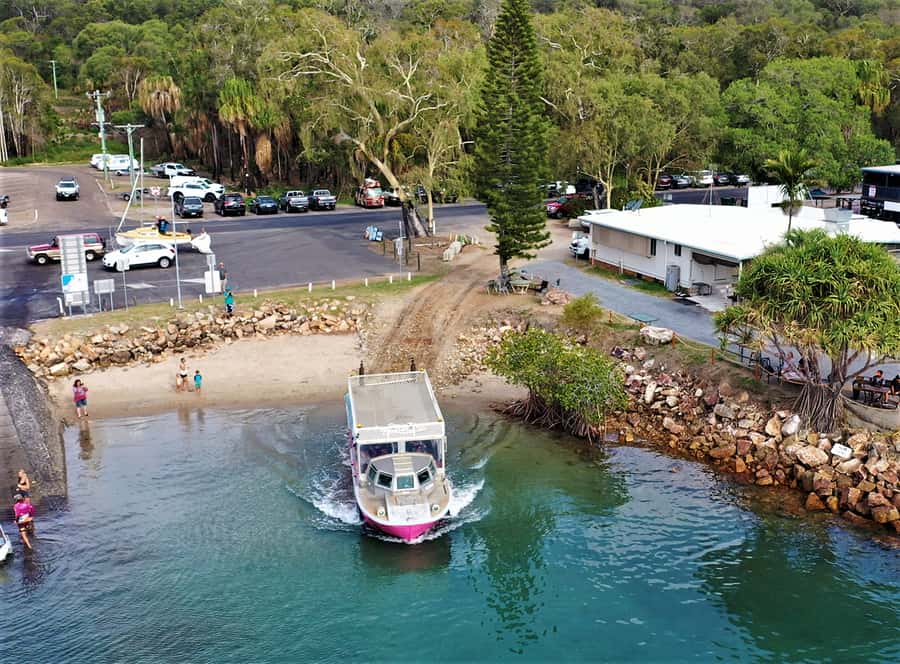 Eurimbula National Park Tour: Picnic on the Beach - Crossing two waterways toward Eurimbula National Park