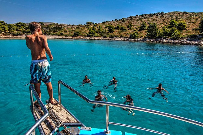 Excursion to Kornati National Park from Zadar - Lojena Beach on Levrnaka: the first swim