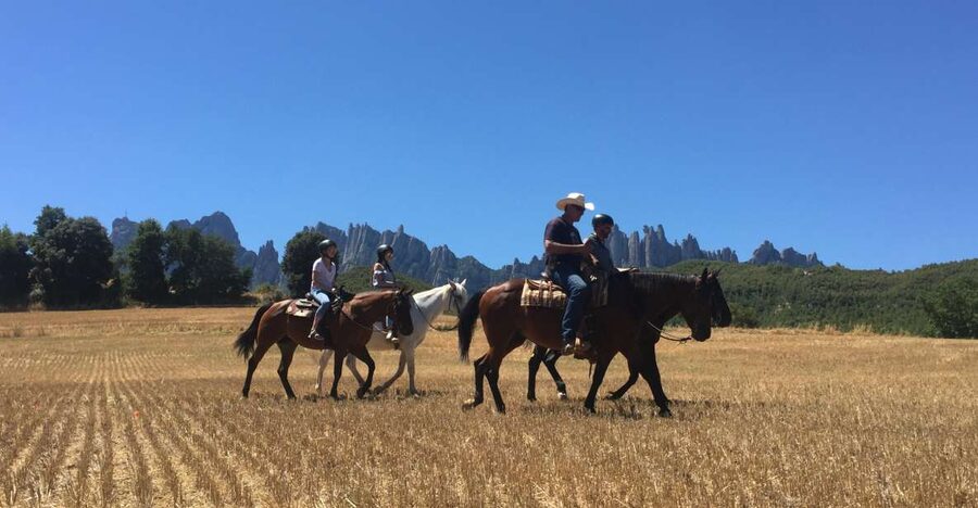 From Barcelona: Horseback Tour in Montserrat National Park - One hour at Montserrat Abbey