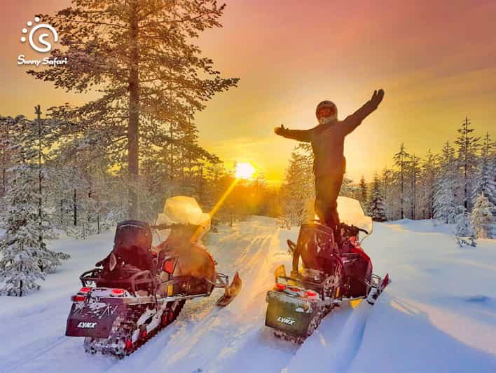 From Rovaniemi: Snowmobile Safari into Arctic Wilderness - The first ride through frozen forest