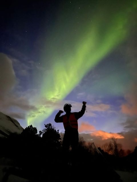 From Tromso: Arctic Wilderness Snowmobile Evening Tour - A hot meal at the basecamp