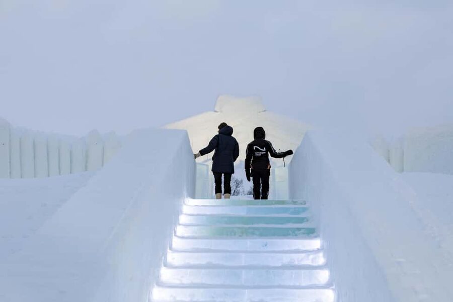 From Tromsø: Ice Domes Snow Park and Wilderness Experience - Entering the Tromsø Ice Domes Snow Park
