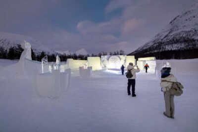 From Tromsø: Ice Domes Snow Park and Wilderness Experience