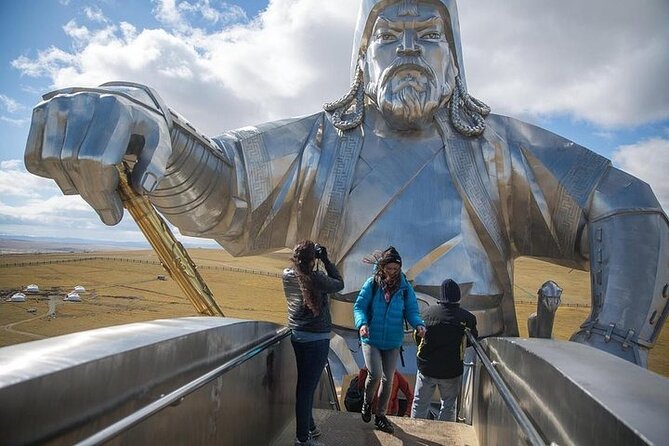 Genghis Khan Statue Day Tour+National Park+Camel Ride+Eagle - Camels, hunting eagles, and the traditional lunch