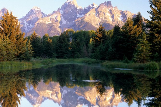 Grand Teton National Park Tour from Jackson Hole - Mormon Row: cabins with a mountain backdrop