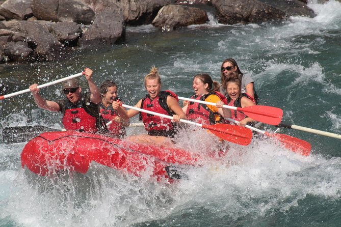 Half-Day Glacier National Park Whitewater Rafting Adventure - Paddling toward John Stevens Canyon