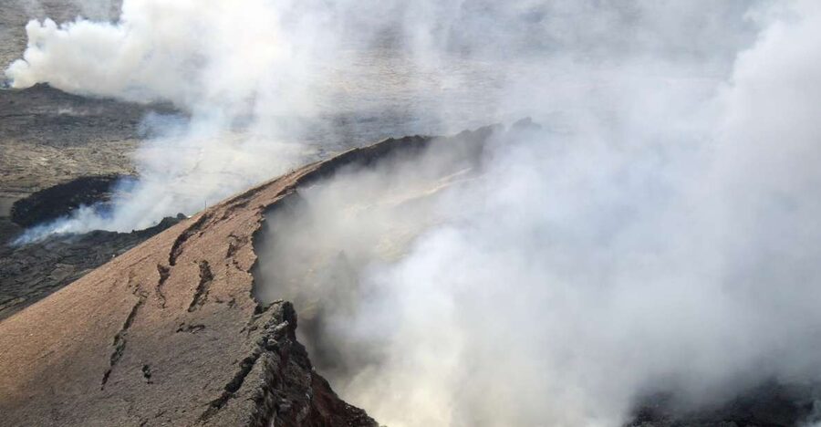 Hilo: Hawaii Volcanoes National Park Flight - Kilauea Caldera From a New Angle