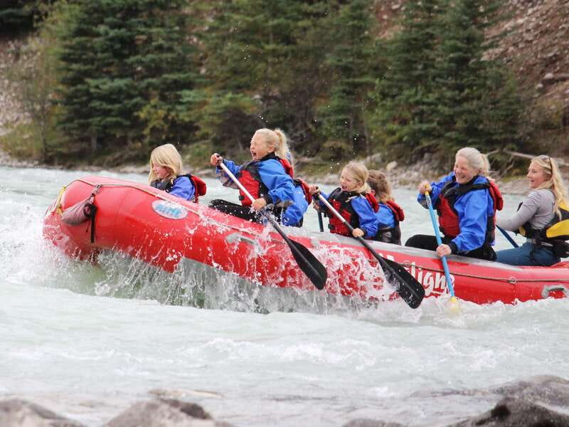 Jasper National Park Family Friendly Rafting Adventure - The short bus ride to the river