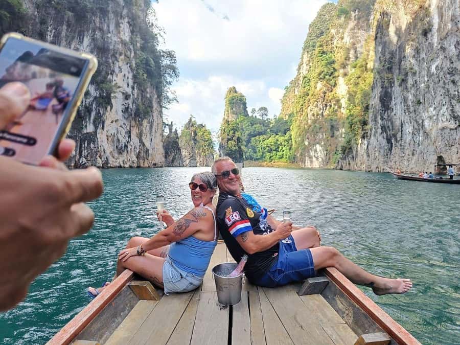 Krabi: Khao Sok National Park & Cheow Lan Lake Boat Tour - Lunch and a short look at floating raft houses