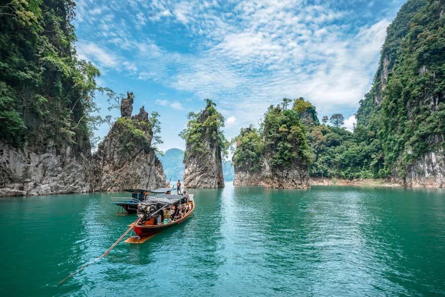 Krabi: Khao Sok National Park & Cheow Lan Lake Boat Tour - Chiew Larn Lake View Point sets the scene