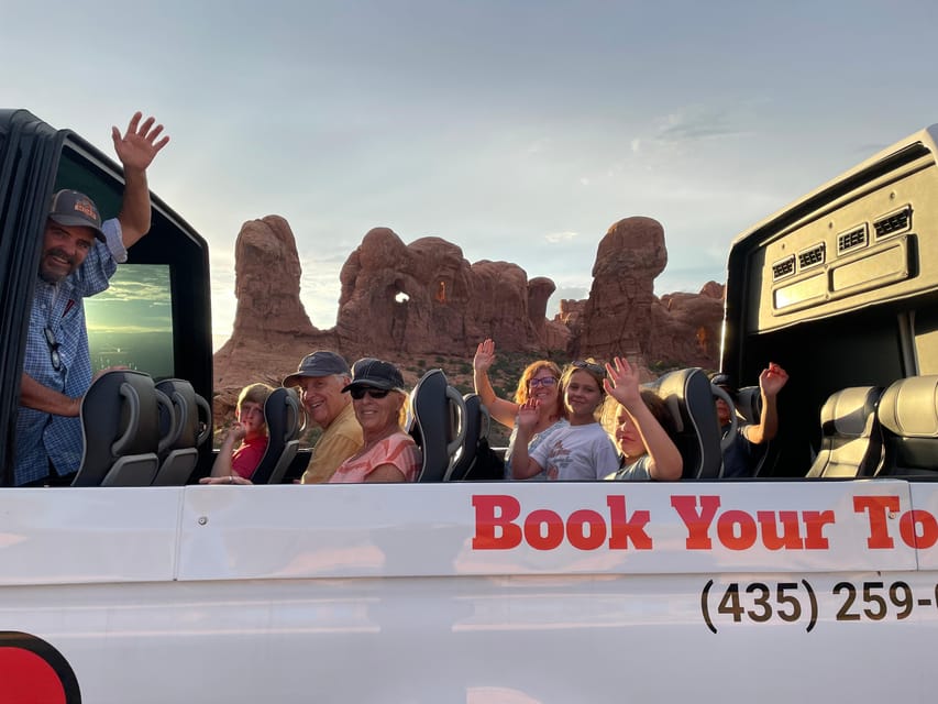 Moab: Arches National Park Sightseeing Tour - The panoramic van is the star of the ride