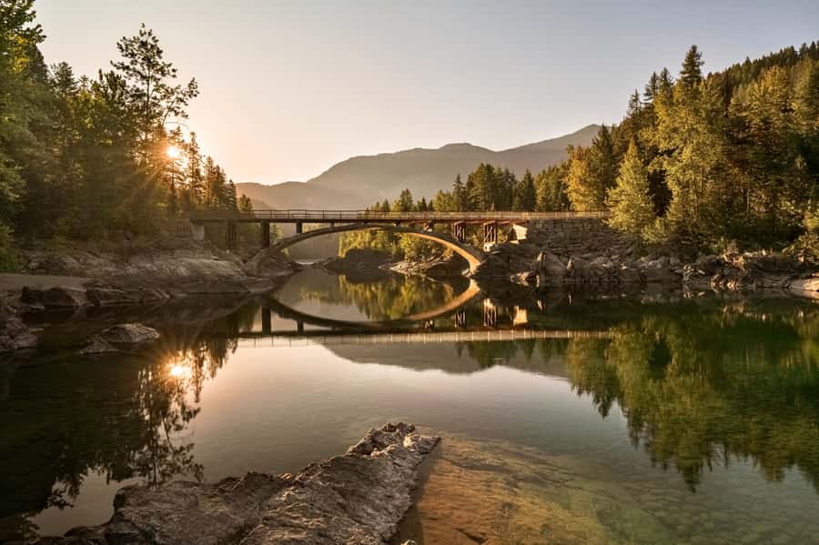 Montana: Glacier National Park Whitewater Rafting Trip - A cold-water swim and the Belton Bridge