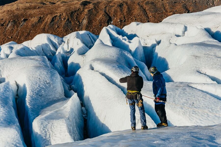 Skaftafell National Park: Falljokull Glacier Easy Hike - Skaftafell’s mountains from the ice