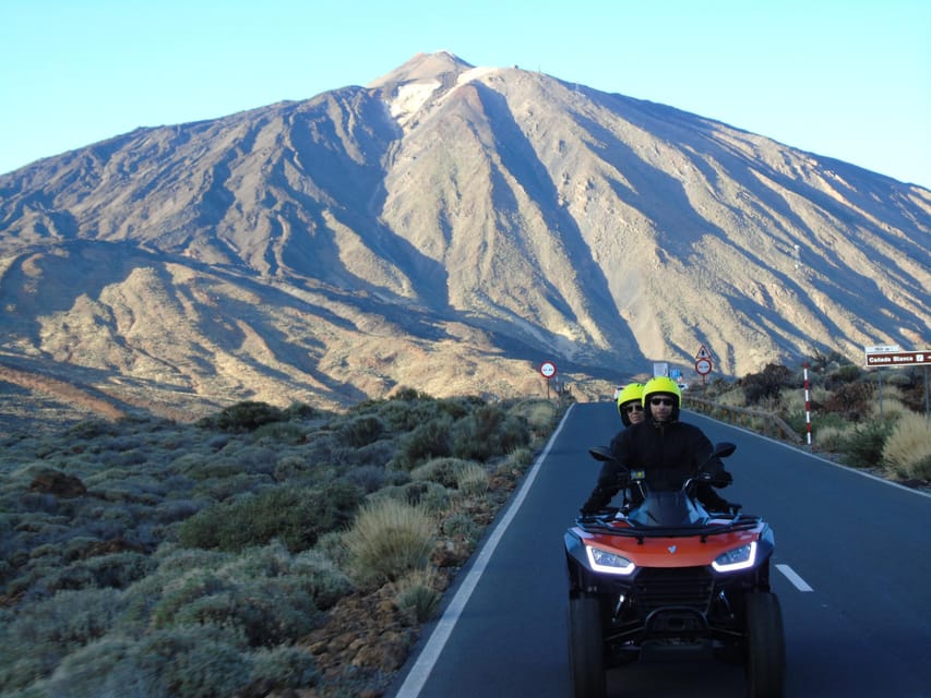Tenerife: Guided Quad Bike Tour to Teide National Park - The ride back and Tenerife’s sunset